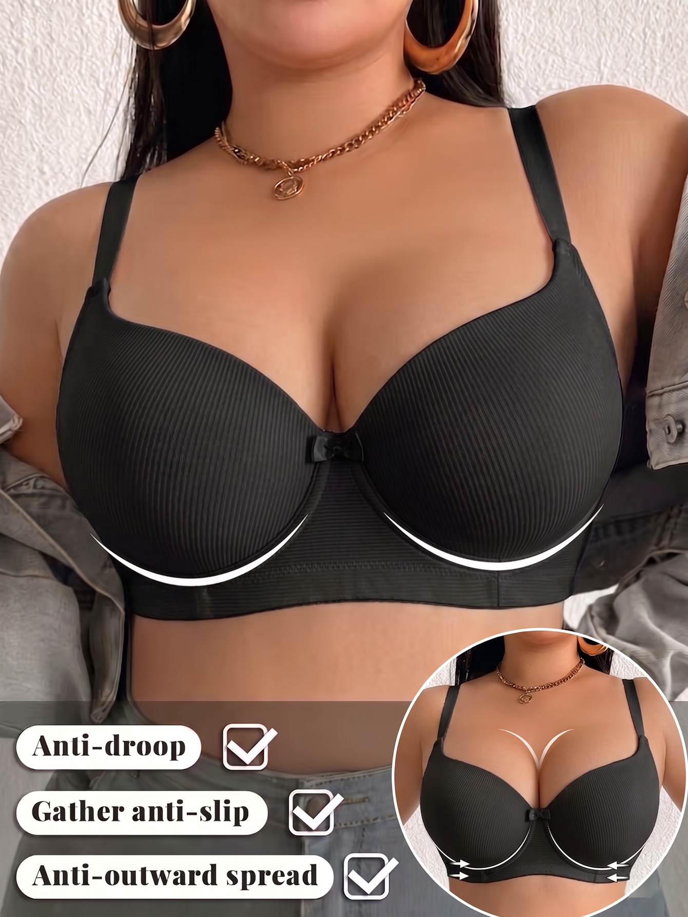 Minimizer Bra Women - Plus Size Women Bra Thin Cup