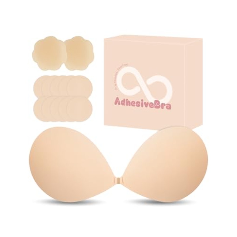 Push Up Bra Silicone - Sticky Bra Push Up Strapless Adhesive