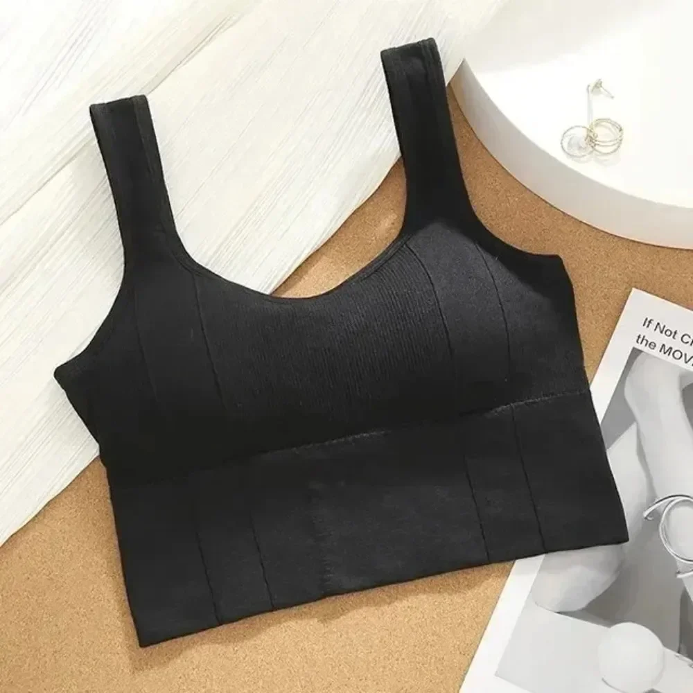 Solid Ribbed Sports Bra Workou - Underwire Bra Padded reseña y precio