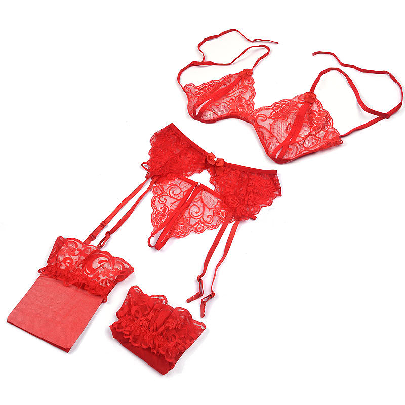 1 Set Women's Lace Lingerie, S - Sheer Bra Lace reseña y precio