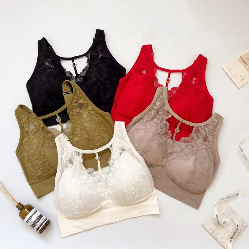 French Lace Backless Bra Plus  - Wirefree Bra Comfort reseña y precio