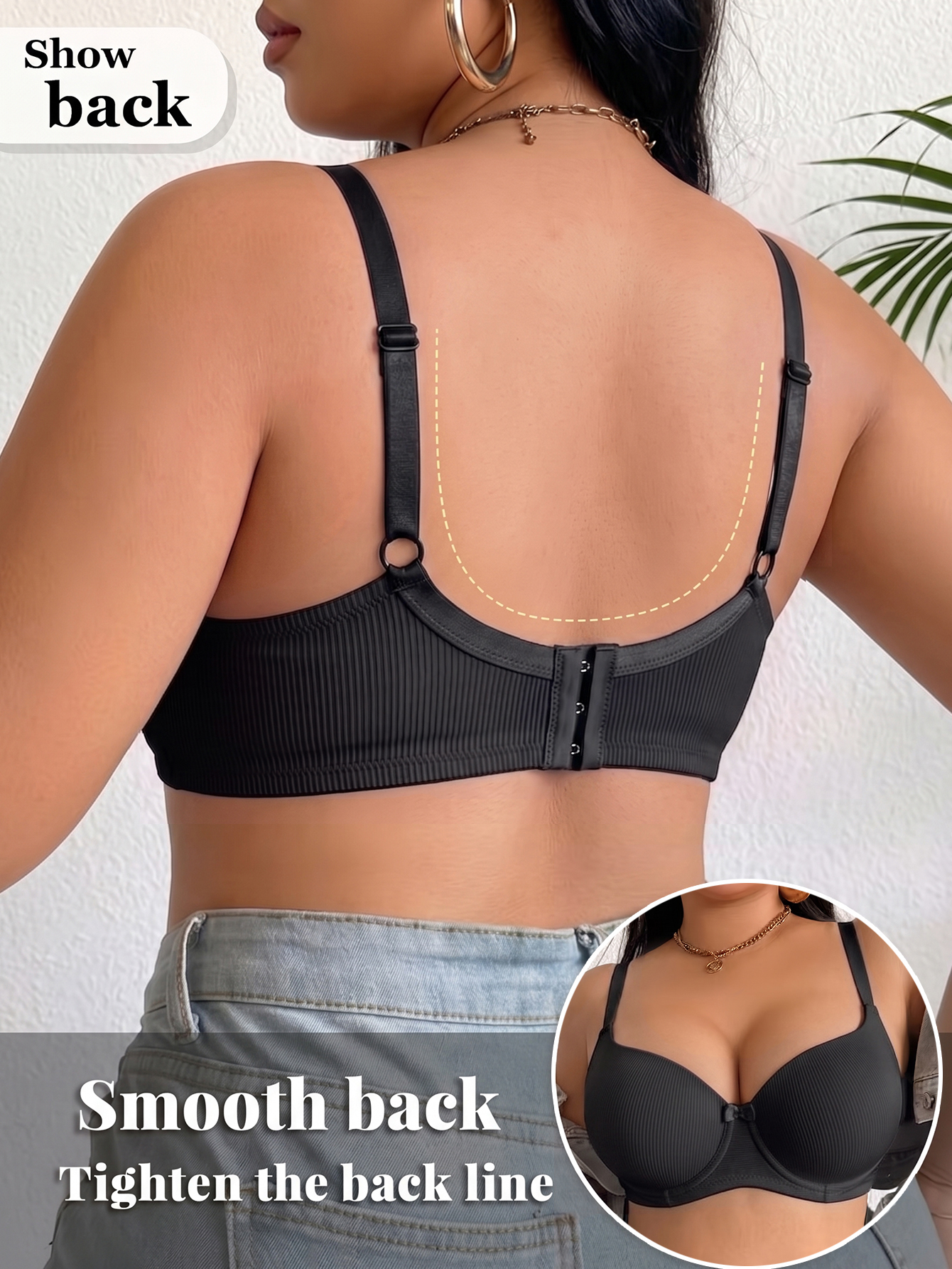 Plus Size Women Bra Thin Cup U - Minimizer Bra Women reseña y precio