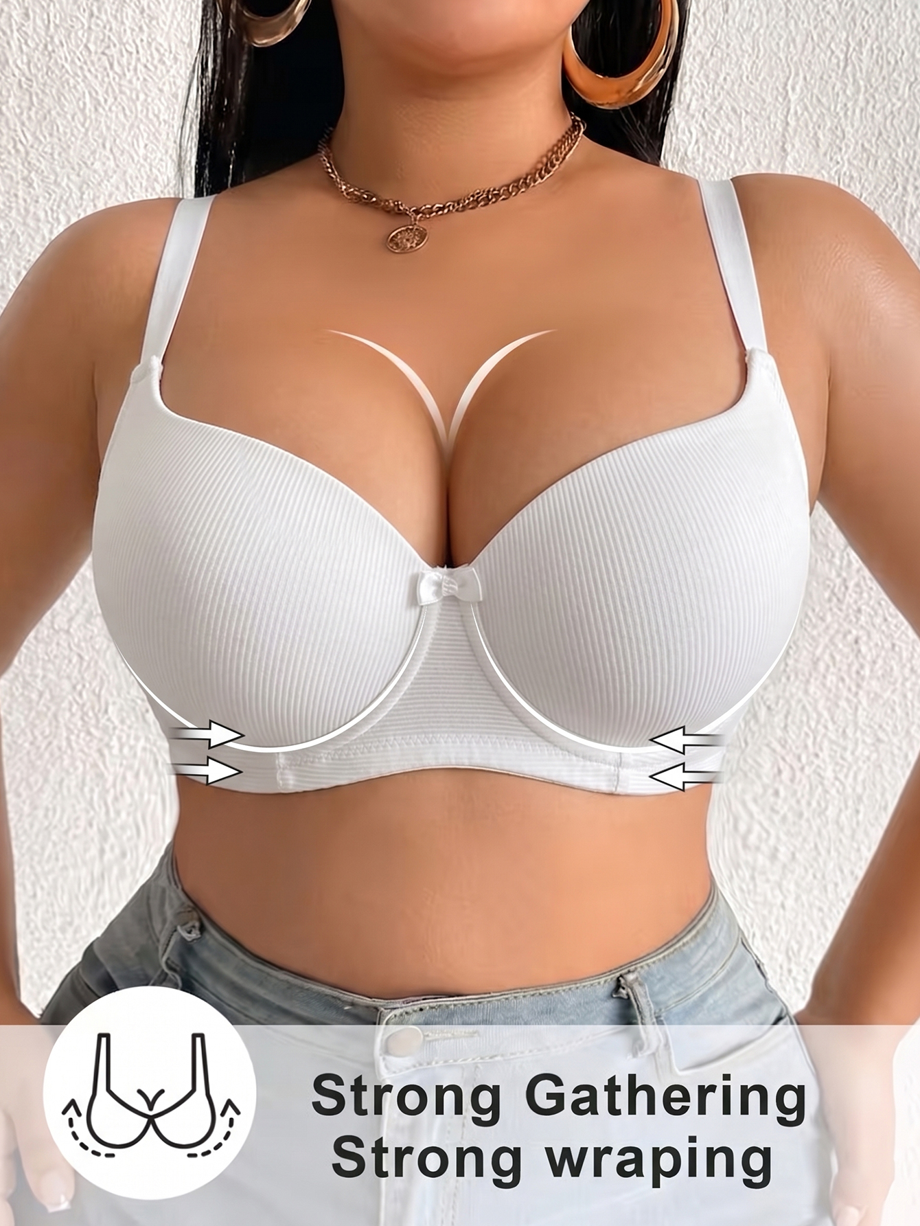 Plus Size Women Bra Thin Cup U - Minimizer Bra Women reseña y precio