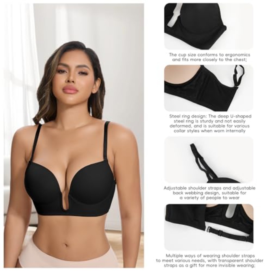 JOYSHAPER Plunge Bras for Wome - Push Up Bra Silicone reseña y precio