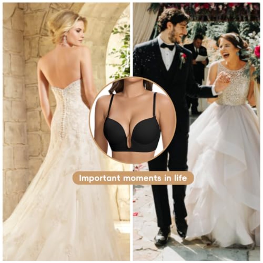 JOYSHAPER Plunge Bras for Wome - Push Up Bra Silicone reseña y precio