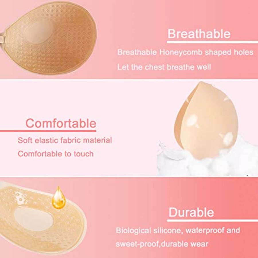 Hasimor 2 PCS Strapless Adhesi - Push Up Bra Silicone reseña y precio