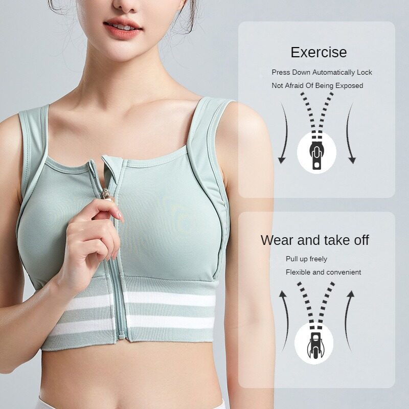 Sports Bras Zip Front For Wome - Full Coverage Bra reseña y precio