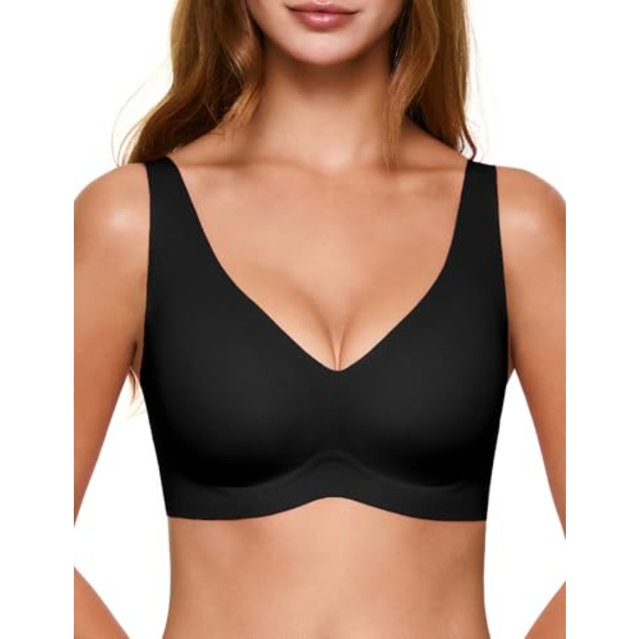 Deep V Jelly Bras for Women, W - T Shirt Bra Seamless reseña y precio