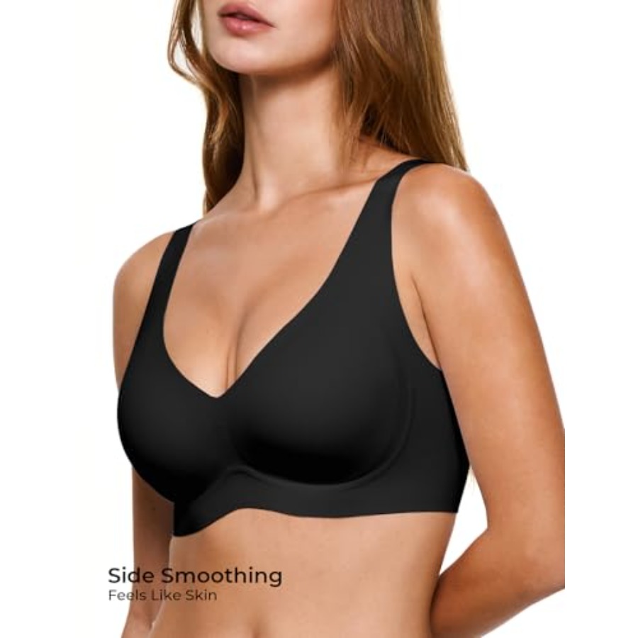 Deep V Jelly Bras for Women, W - T Shirt Bra Seamless reseña y precio