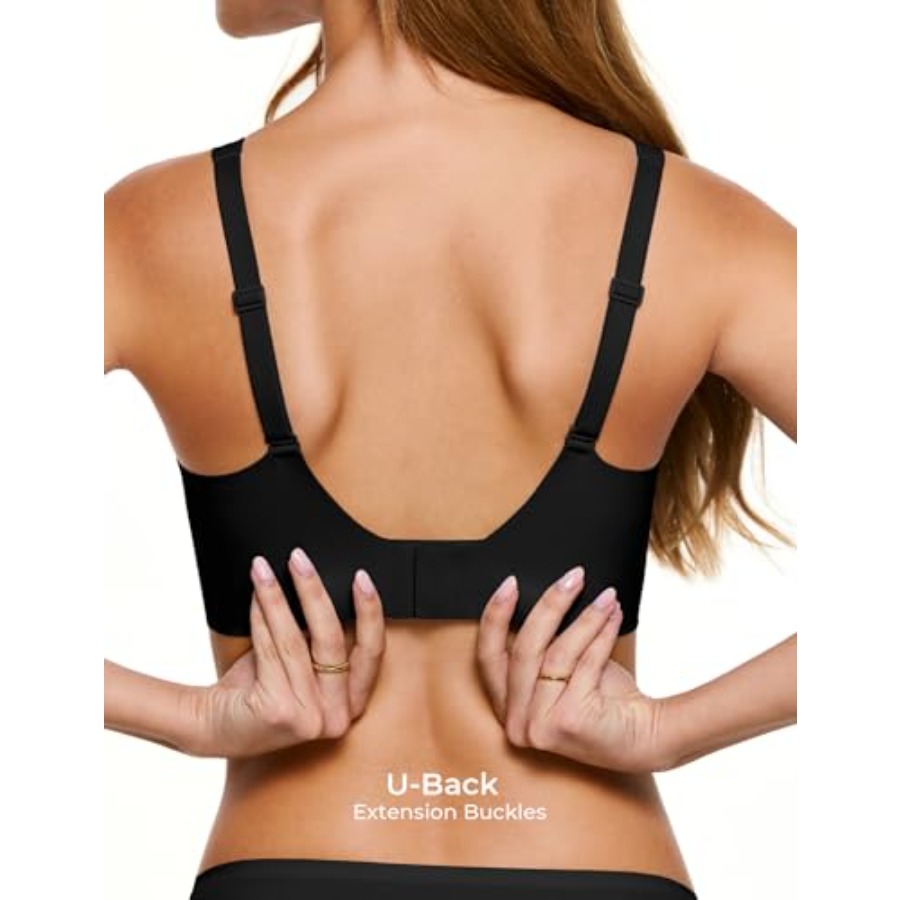 Deep V Jelly Bras for Women, W - T Shirt Bra Seamless reseña y precio