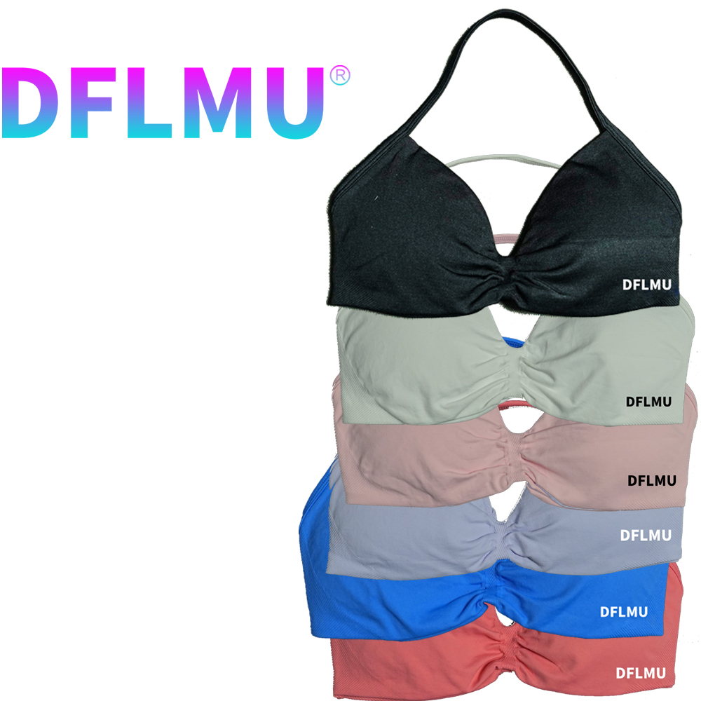 DFLMU Women Halter Sports Bra  - Minimizer Bra Women reseña y precio