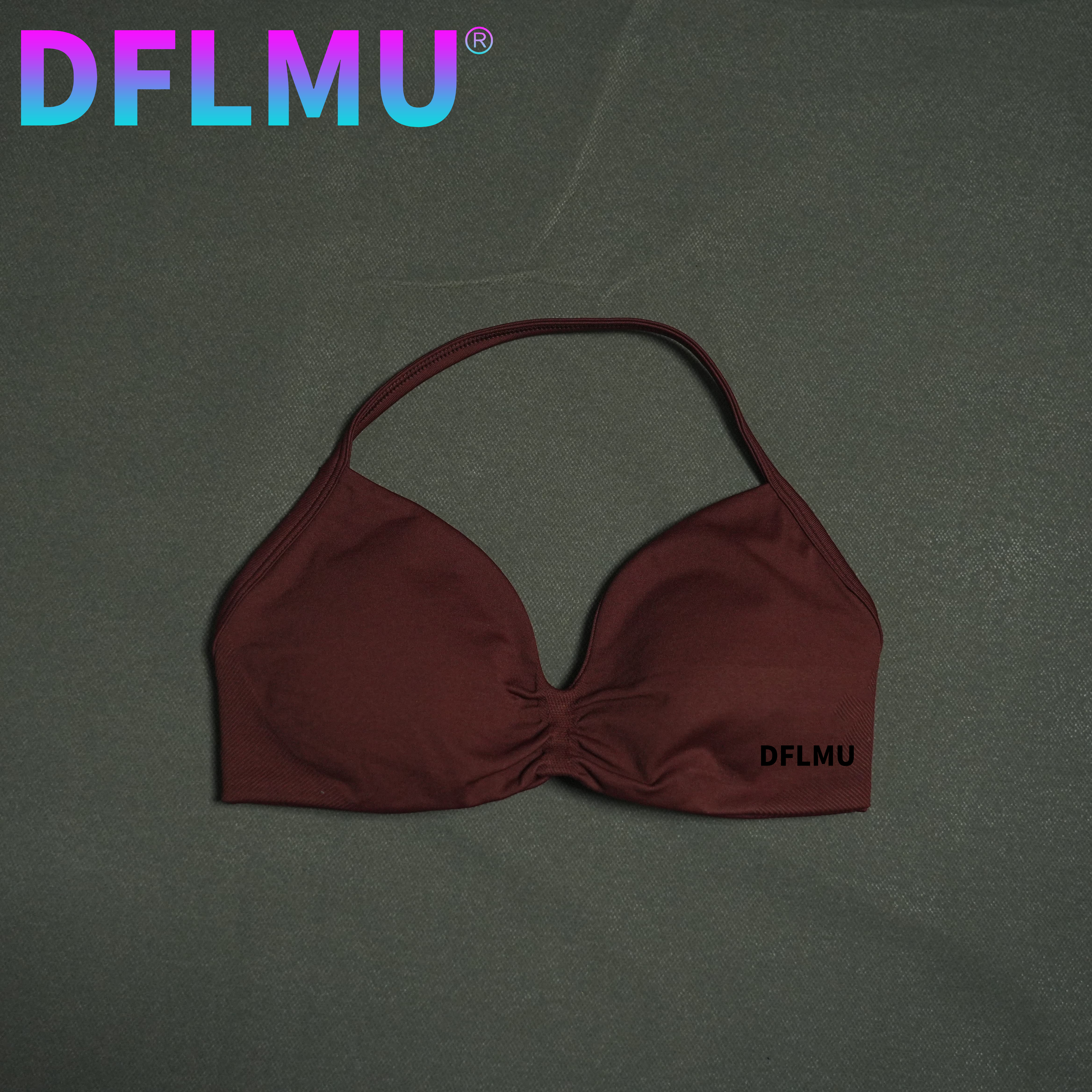DFLMU Women Halter Sports Bra  - Minimizer Bra Women reseña y precio