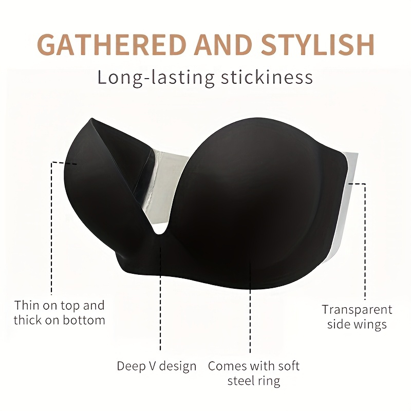 Strapless Seamless Invisible S - Push Up Bra Silicone reseña y precio