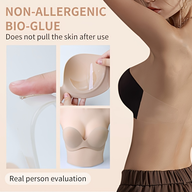 Strapless Seamless Invisible S - Push Up Bra Silicone reseña y precio