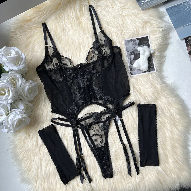 Lace Corset Sexy Sheer Mesh Br - Sheer Mesh Bra reseña y precio