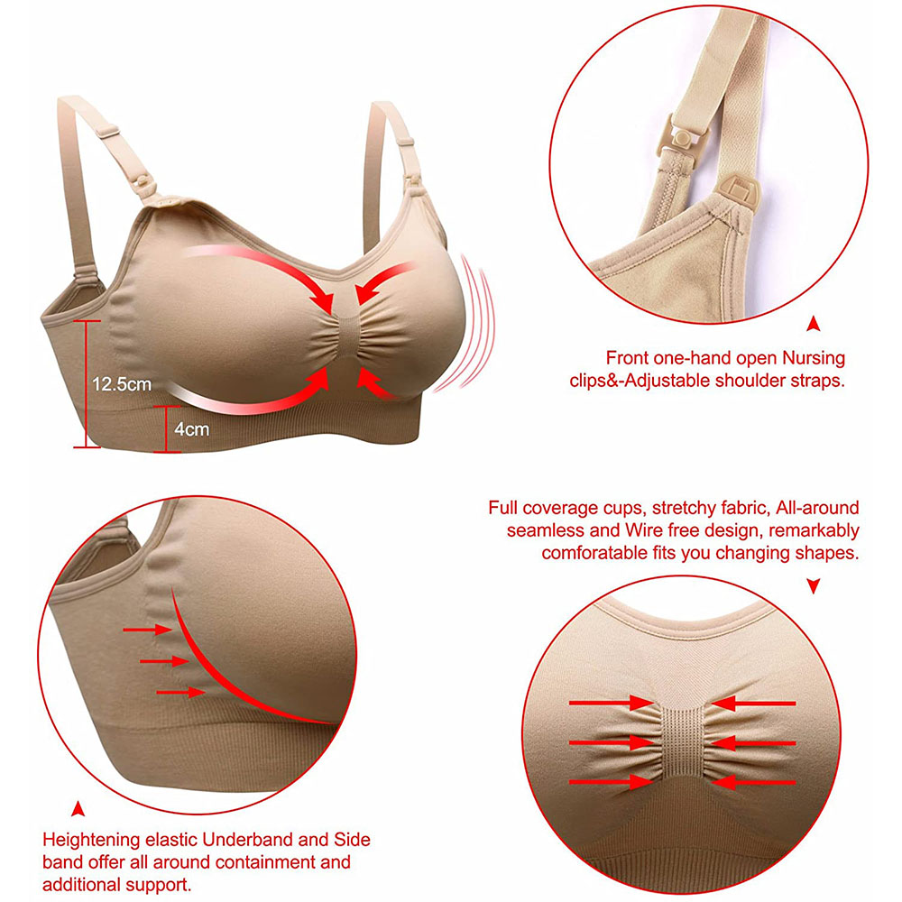Womens Maternity  Nursing Bra  - Sleep Bra Bralette reseña y precio