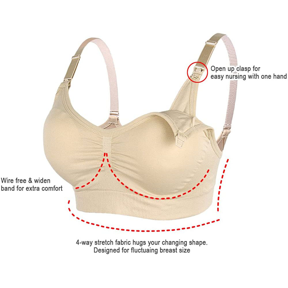 Womens Maternity  Nursing Bra  - Sleep Bra Bralette reseña y precio