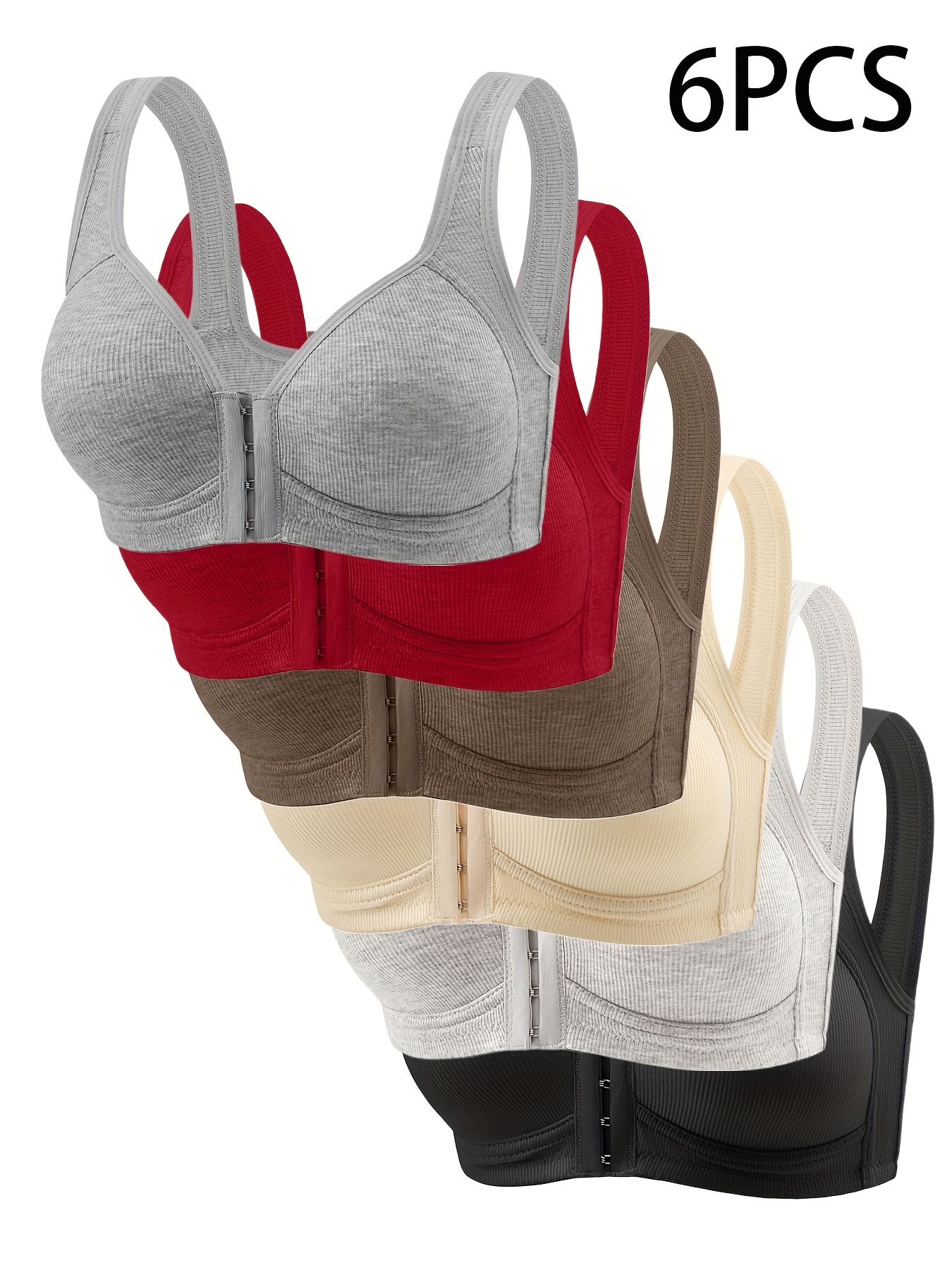 6-Pack Women's Elegant Wire-Fr - Wirefree Bra Comfort reseña y precio