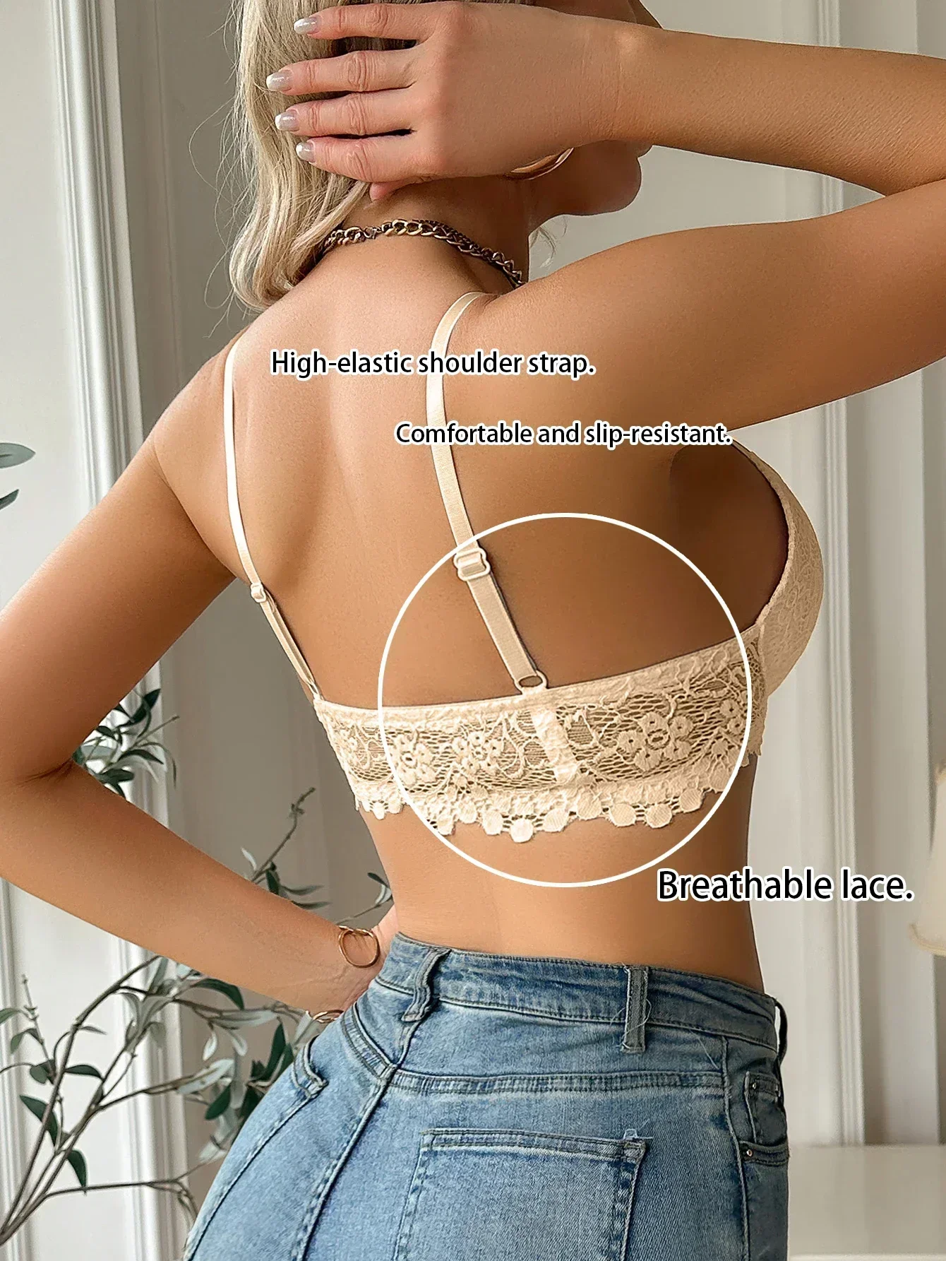 Women's Lace Front Clasp Push  - Cotton Bra Everyday reseña y precio