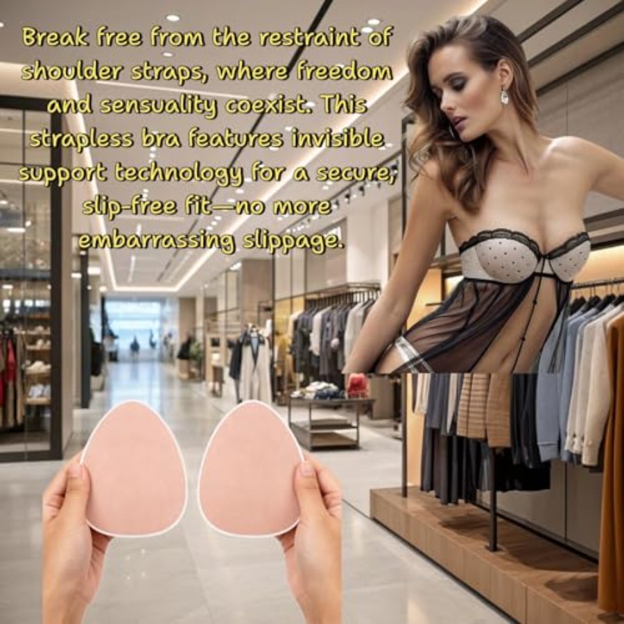 Plus Size Invisible Adhesive S - Strapless Bra Adhesive reseña y precio