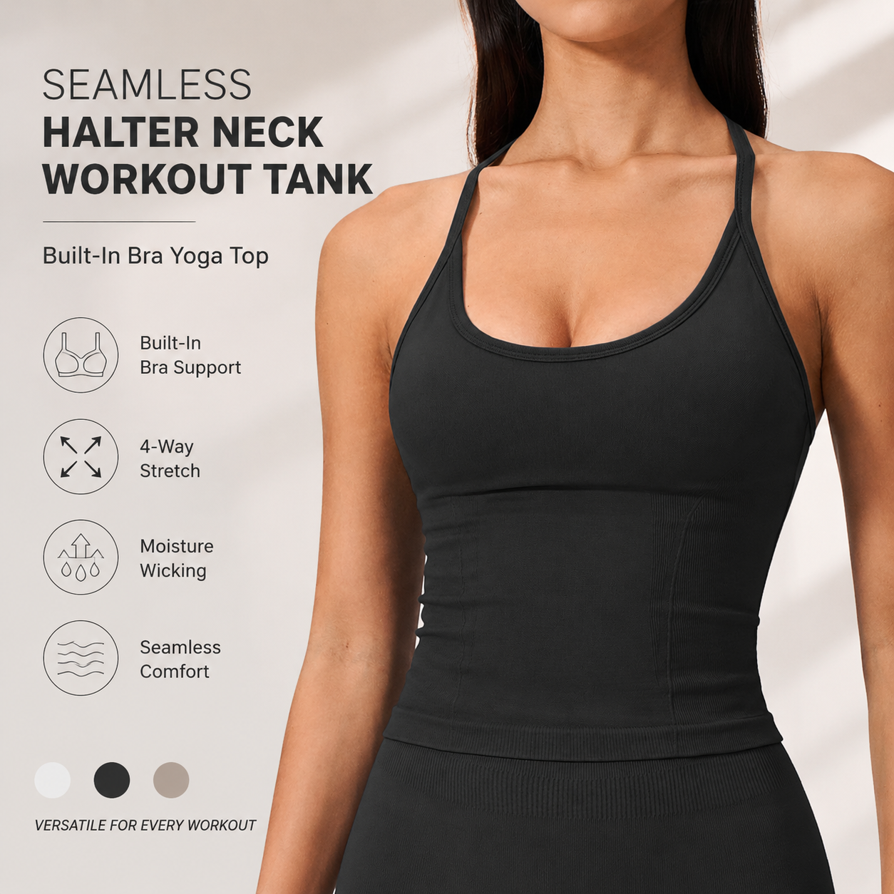 Luxury 2 in 1 Yoga Tank Top wi - T Shirt Bra Seamless reseña y precio