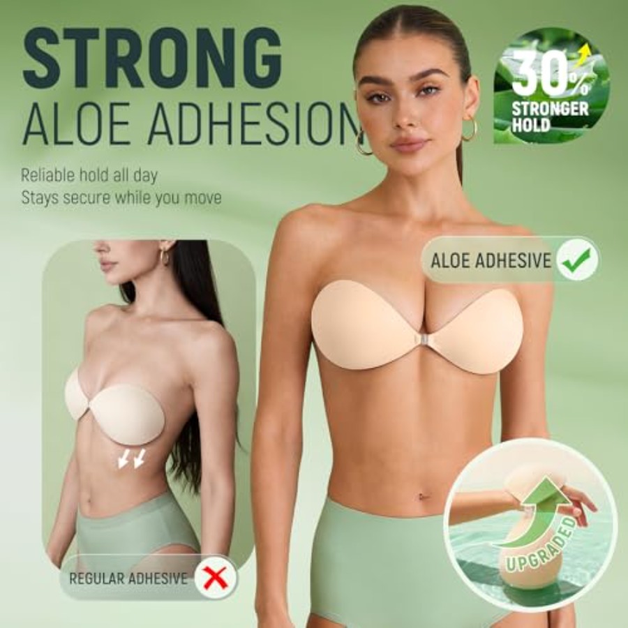 Ultra Invisible Sticky Bra Pus - Push Up Bra Silicone reseña y precio