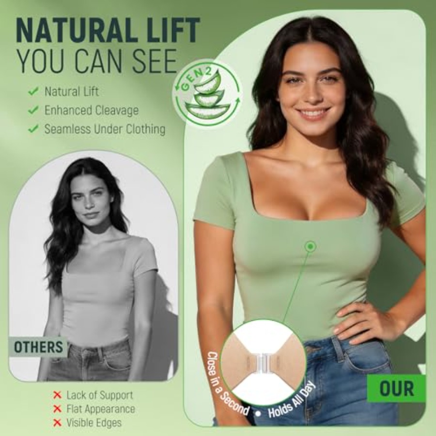 Ultra Invisible Sticky Bra Pus - Push Up Bra Silicone reseña y precio