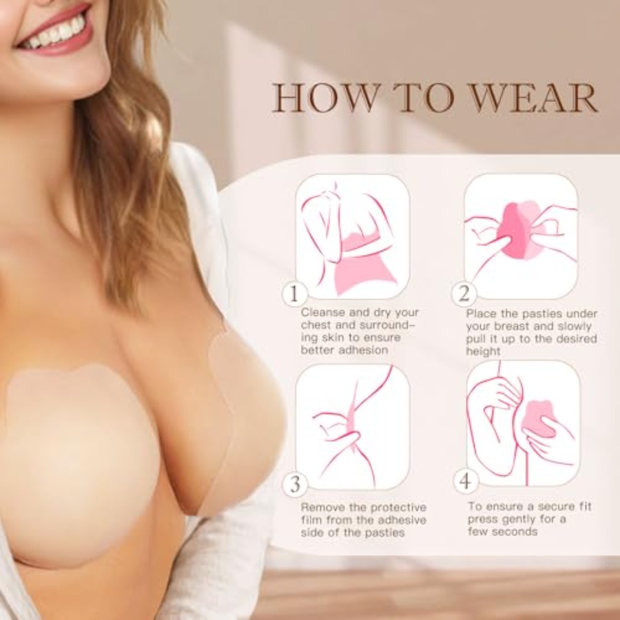 Zacca Sticky Bra for Women, Ad - Push Up Bra Silicone reseña y precio