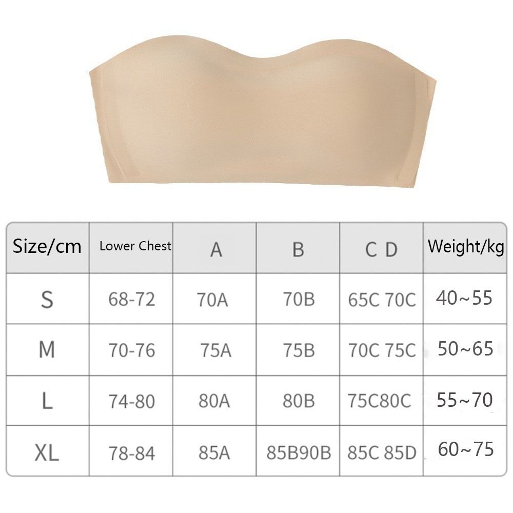 Solid Color Strapless Wrapped  - Plunge Bra Push Up reseña y precio