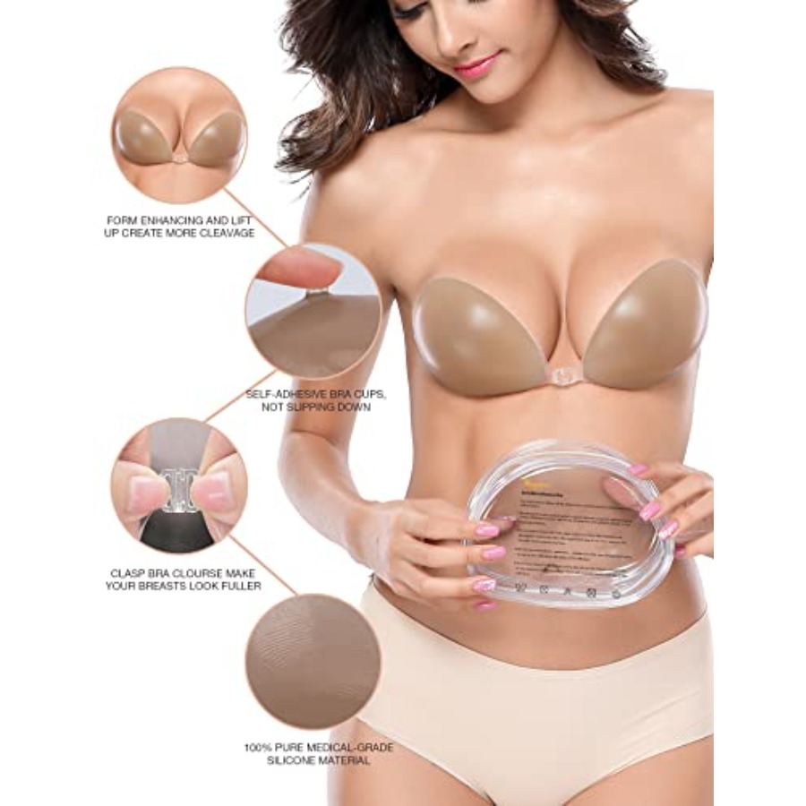 Wingslove Sticky Adhesive Bra  - Push Up Bra Silicone reseña y precio