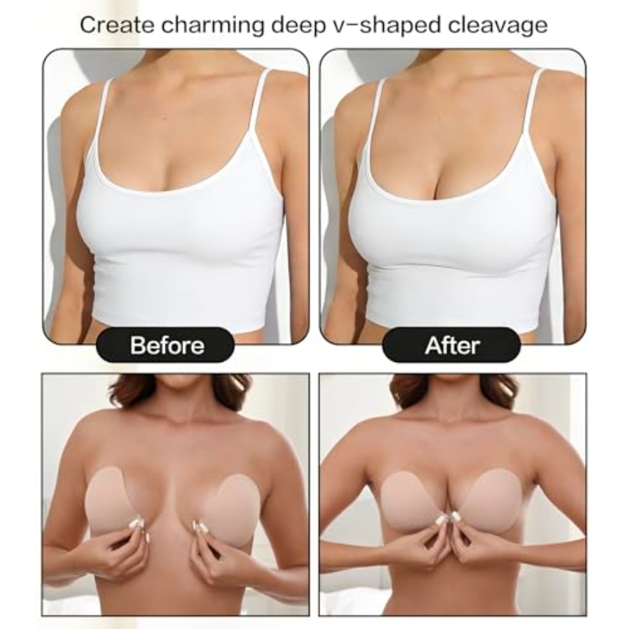 MITALOO Adhesive Bra Invisible - Push Up Bra Silicone reseña y precio