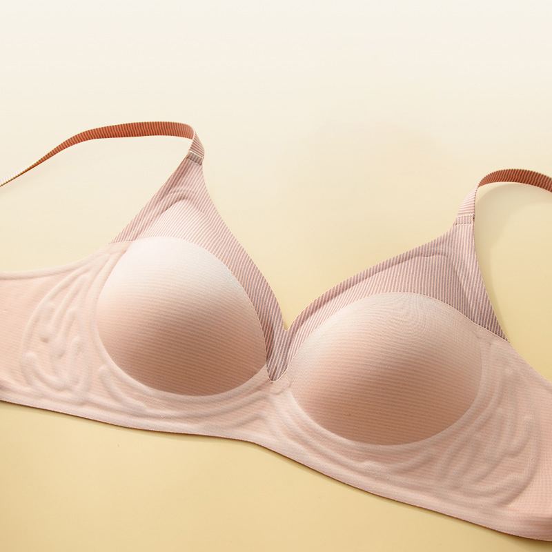 Stripe Color Contrast Soft Sup - Underwire Bra Padded reseña y precio