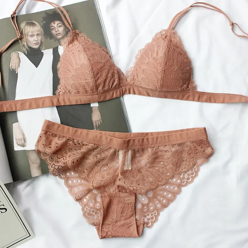 KUCLUTfull lace triangle cup s - Sleep Bra Bralette reseña y precio