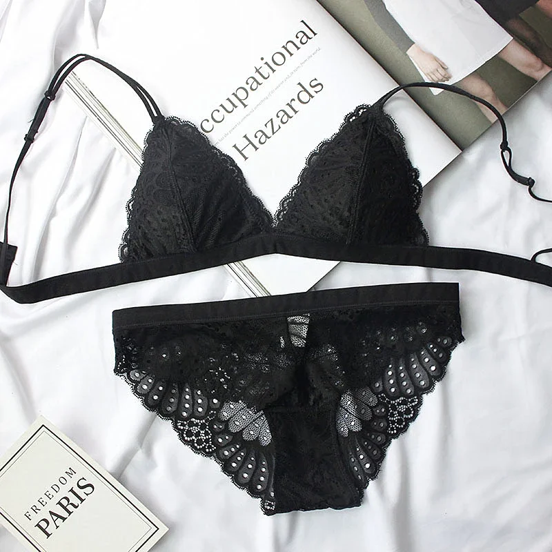 KUCLUTfull lace triangle cup s - Sleep Bra Bralette reseña y precio