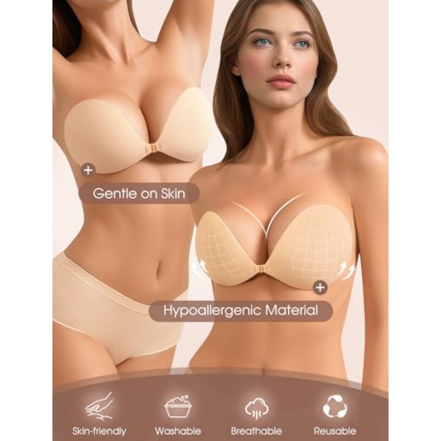 Sticky Bra Push Up Strapless A - Push Up Bra Silicone reseña y precio