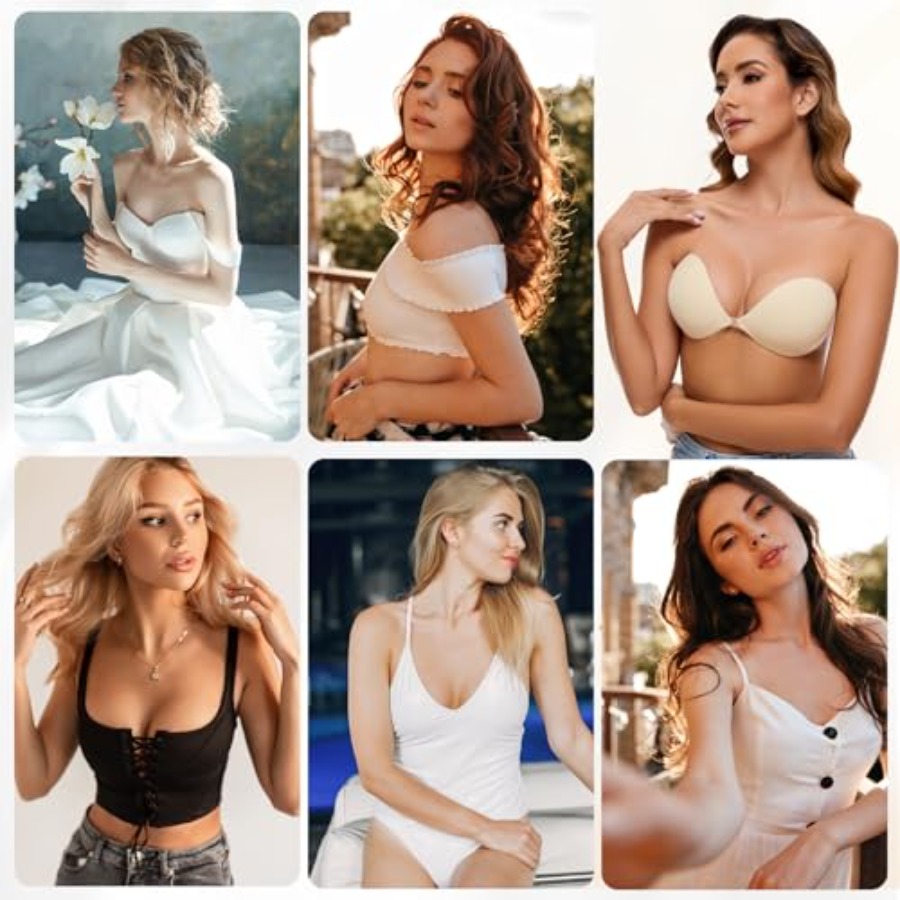 RELIRELIA Women's Sticky Self  - Push Up Bra Silicone reseña y precio