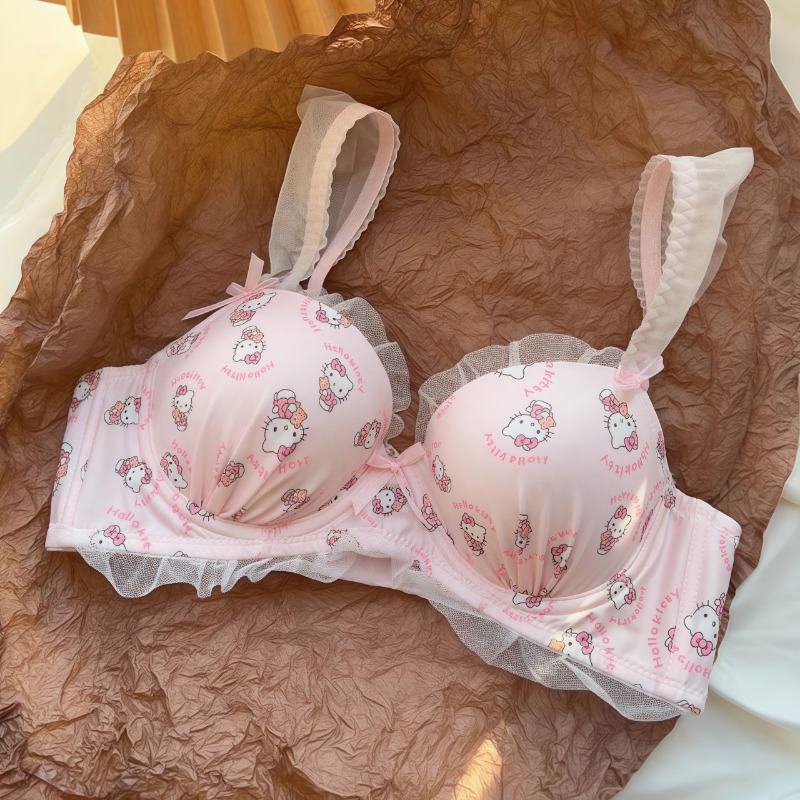 Sanrio Cute Japanese Bra Hello - Lace Bralette Set reseña y precio